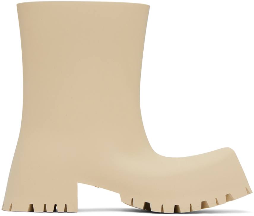 Beige Trooper Ankle Boots - Do Not Wish