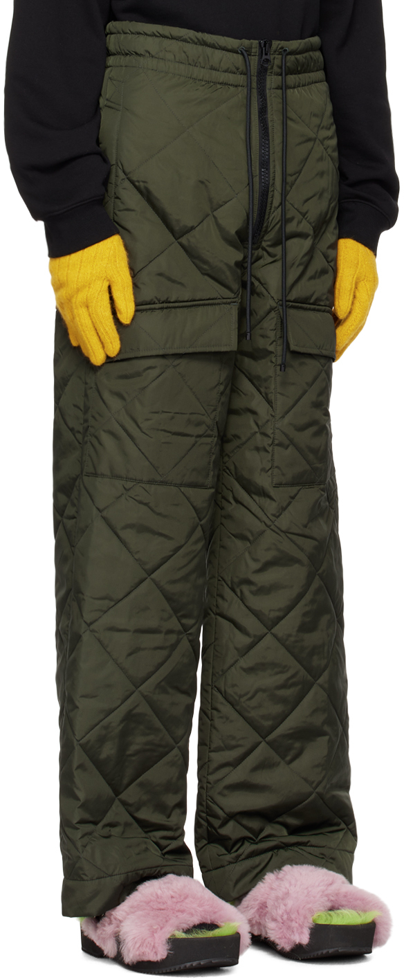 Green Padded Cargo Pants - Do Not Wish